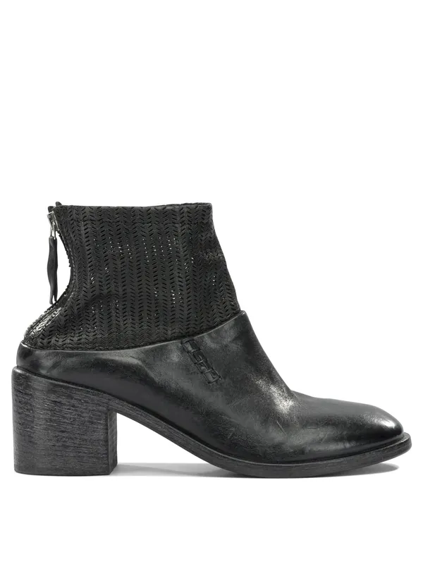 70mm Zippered Ankle Boots Boots And Ankle Boots Black - Moma