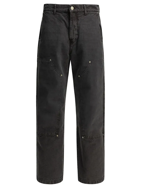 Double Knee Jeans Black - Mfpen