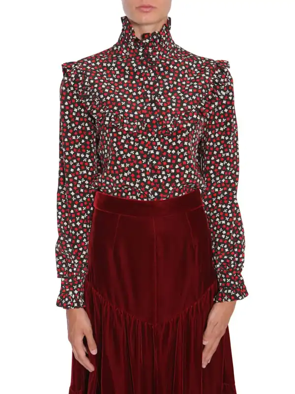 Stand Up Collar Blouse - Saint Laurent