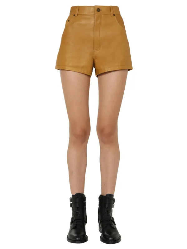 High Waist Shorts - Saint Laurent