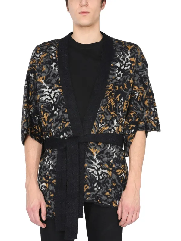 Jacquard Knit Kimono - Saint Laurent