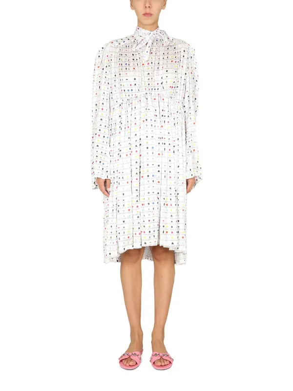"Paper Crush Floral" Dress - Balenciaga