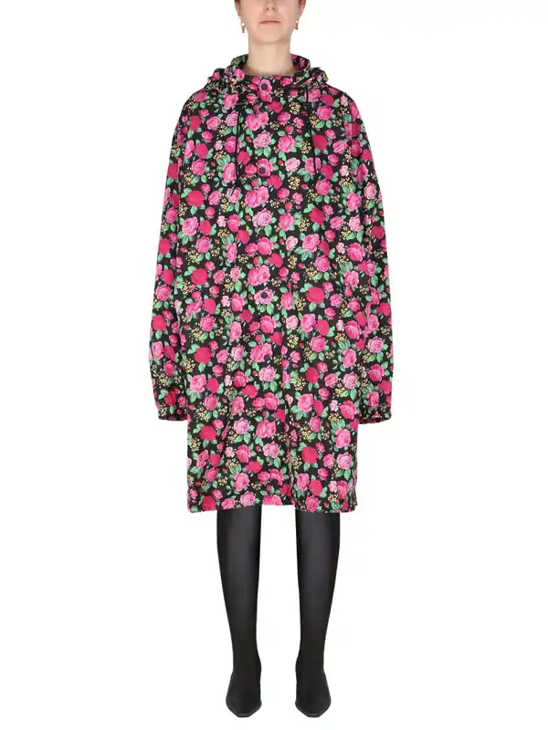 Coat With Floral Pattern - Balenciaga