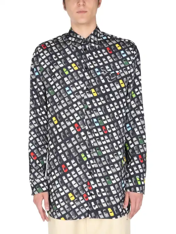 Shirt With Allover Print - Bottega Veneta