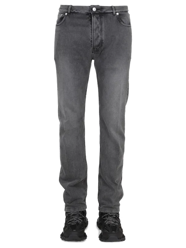Jeans Con Patch Logo - Balenciaga