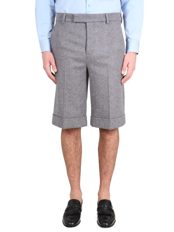 Melange Cloth Shorts - Gucci