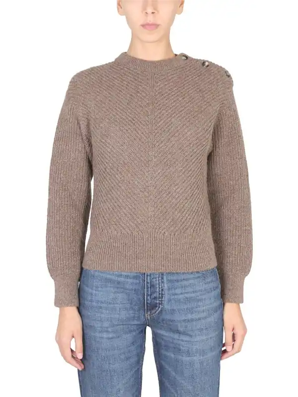 Alpaca Knit With Chevron Pattern - Bottega Veneta