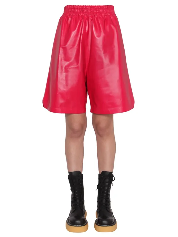 Leather Shorts - Bottega Veneta