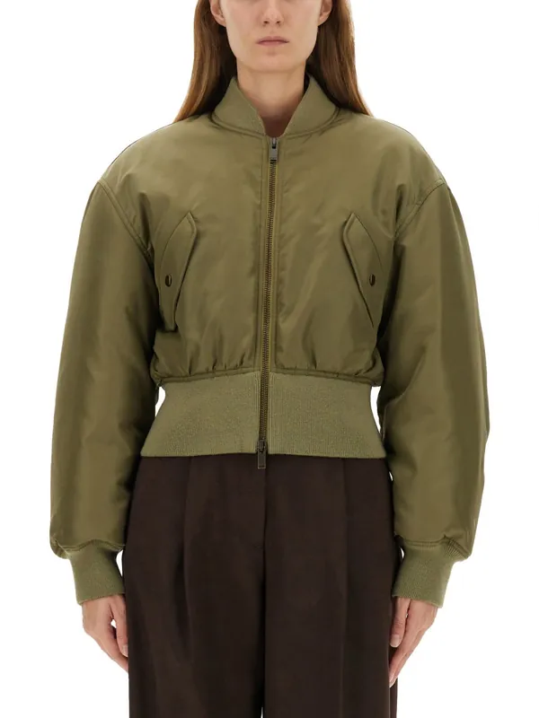Nylon Bomber Jacket - Saint Laurent