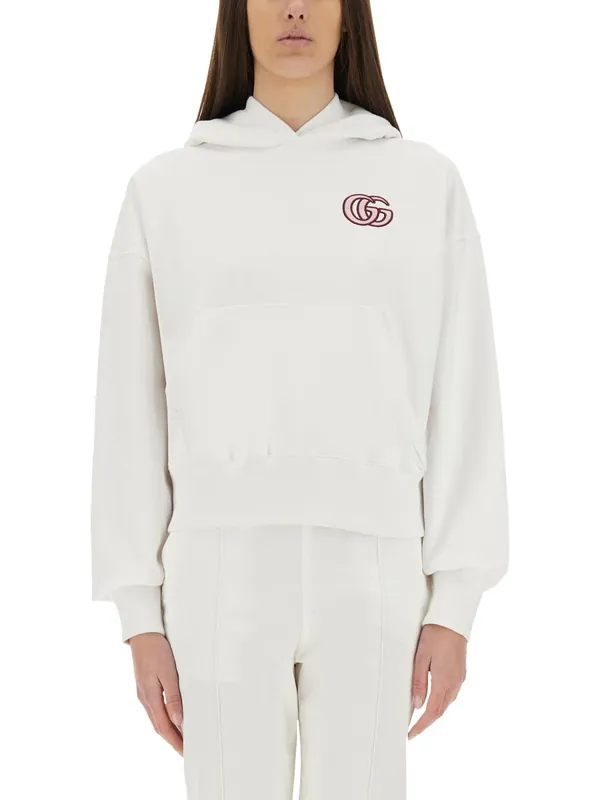 Cotton Sweatshirt With Embroidery - Gucci