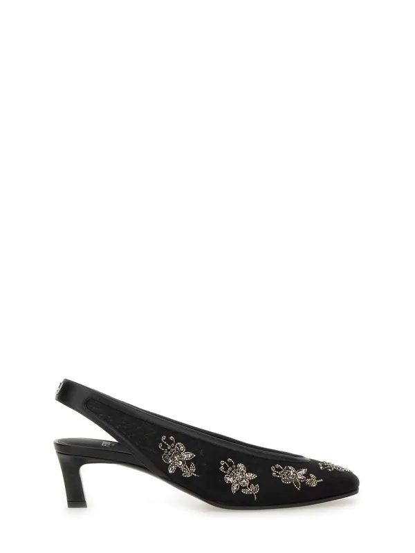 Slingback With Embroidery - Fendi