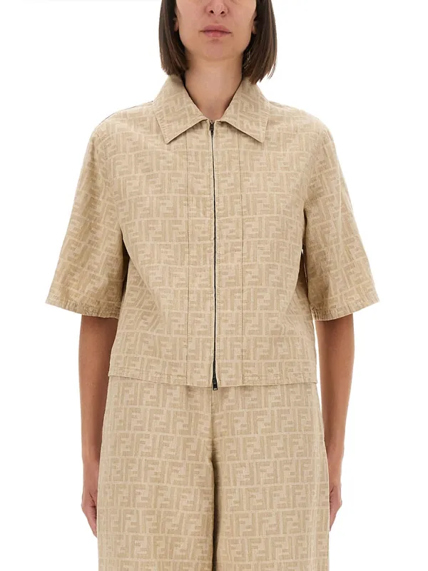 Ff Chambray Jacket - Fendi