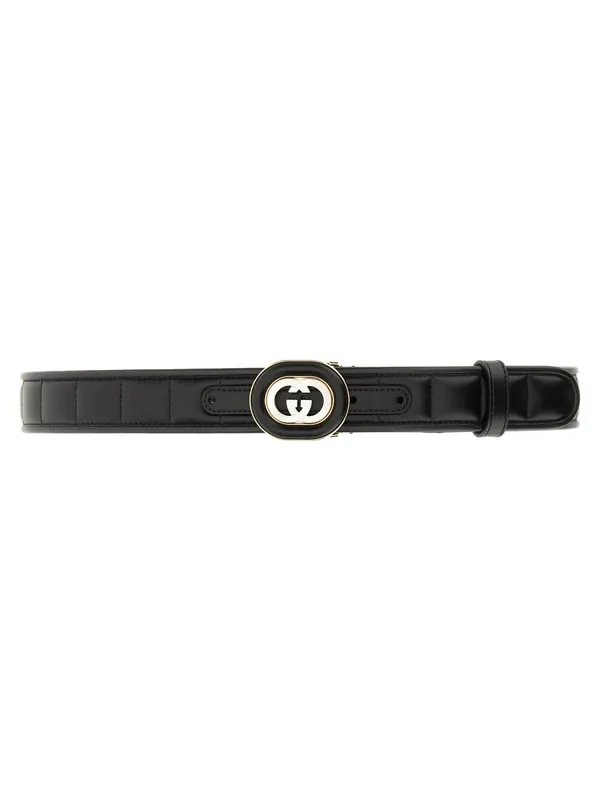 Gg Cross Buckle Belt - Gucci