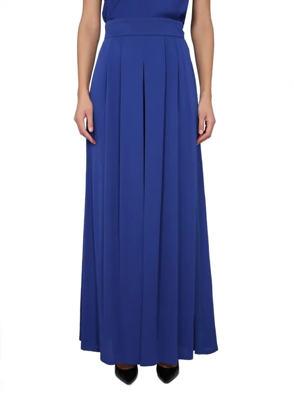 Wide Silk Tuxedo Pants - Max Mara