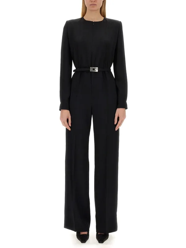 Viscose Jumpsuit With Belt - Gucci