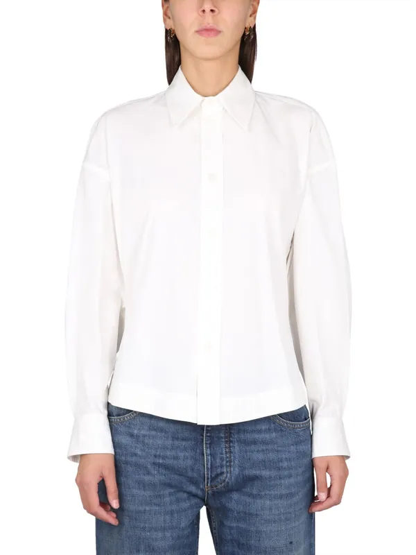 Compact Cotton Shirt - Bottega Veneta