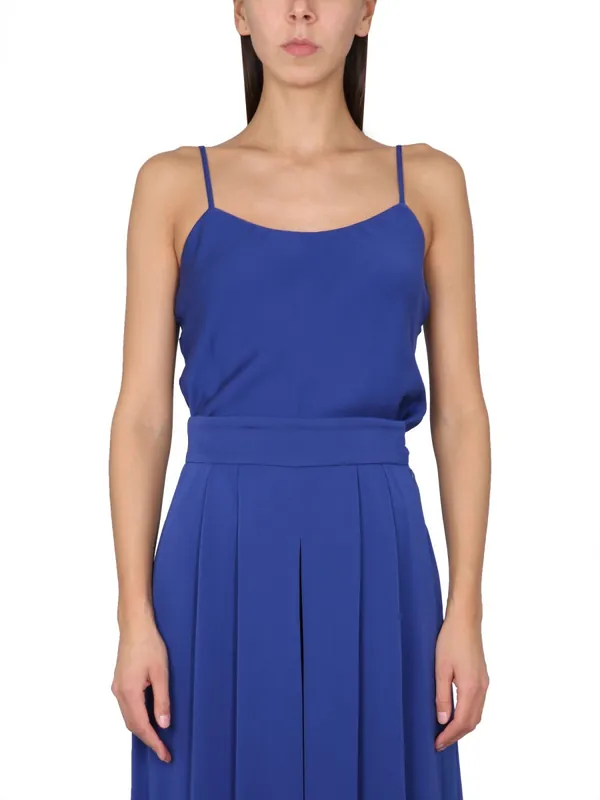 Silk Charmeuse Tuxedo Top - Max Mara