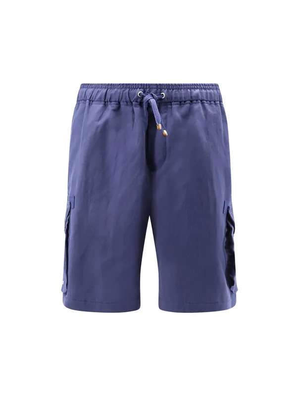 Linen And Cotton Shorts - Brunello Cucinelli