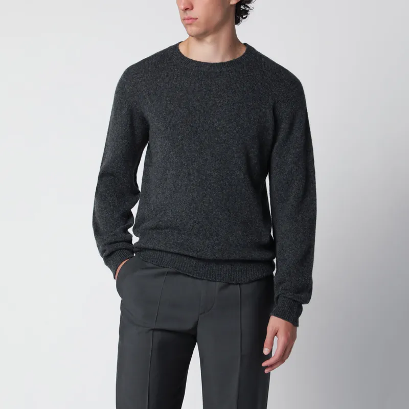 Anthracite Grey Wool-Blend Sweater