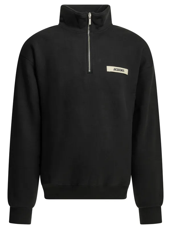 Le Camionneur Gros Grain Sweatshirts Black - Jacquemus