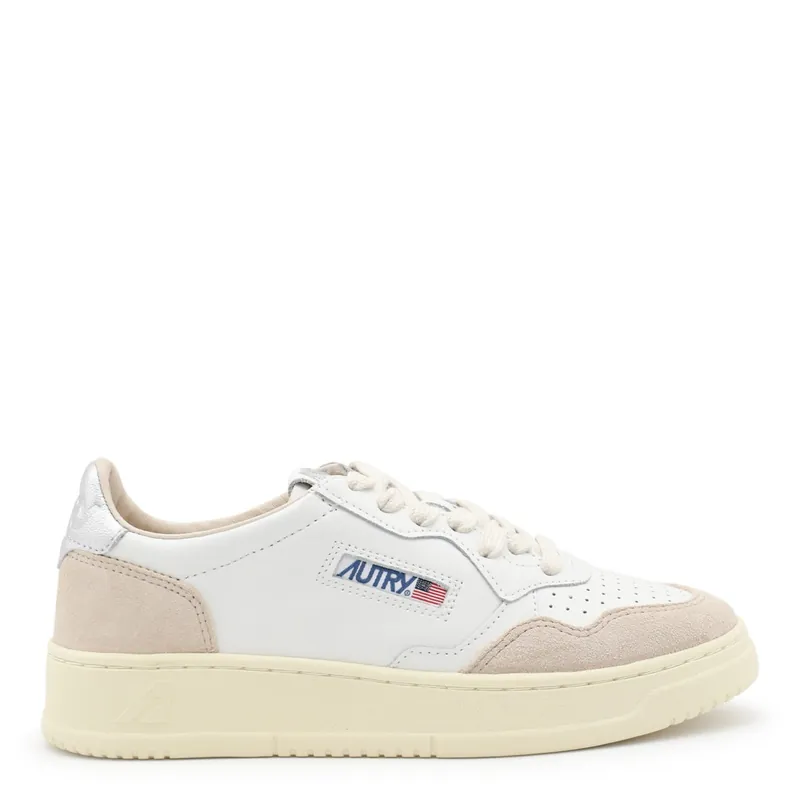 Sneakers Leat/Suede White/Silver - Autry