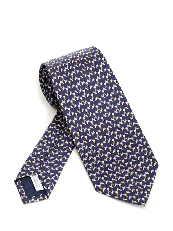 Club Tie Ties And Bow Ties Blue - Ferragamo