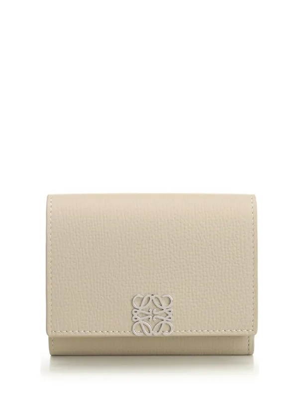 Trifold Wallet Wallets Beige - Loewe