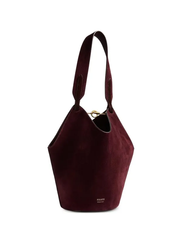 Lotus Mini Leathe Bucket Bag - Khaite