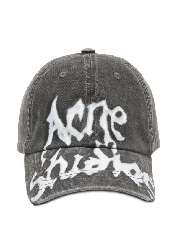 Logo Cotton Baseball Cap - Acne Studios