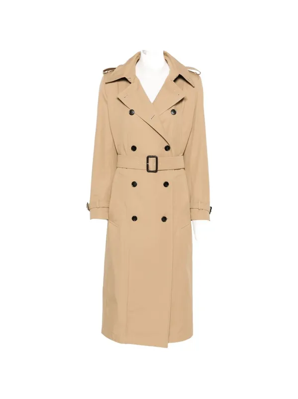 Cotton Long Trench Coat - Gucci
