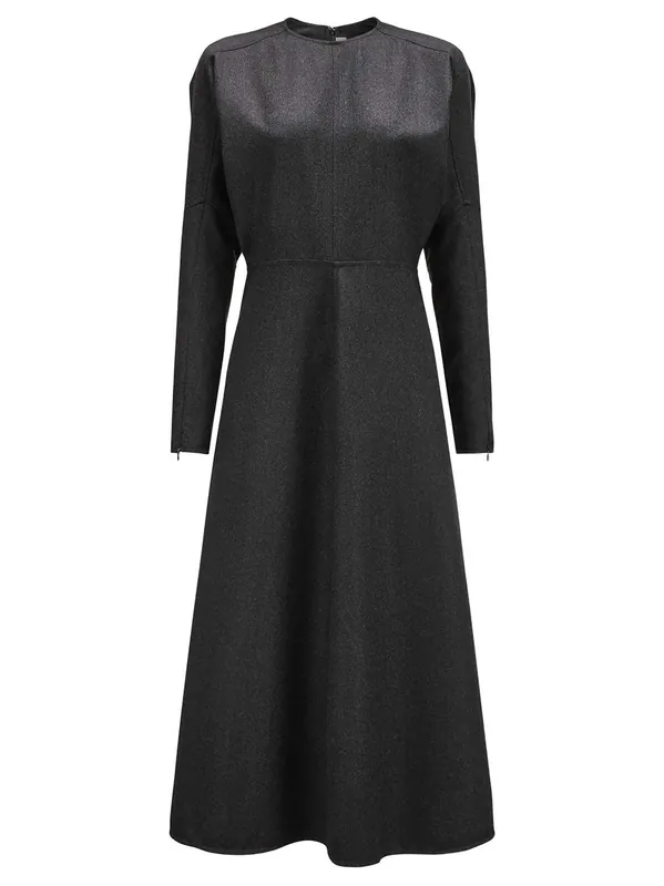 Dolman Wool Midi Dress - Victoria Beckham