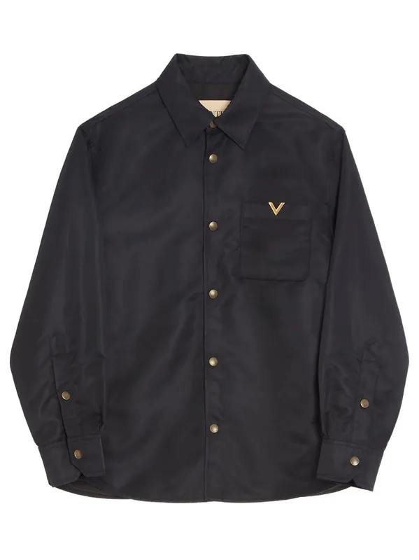 Valentino Nylon Shirt Jacket With Vgold - Valentino Garavani
