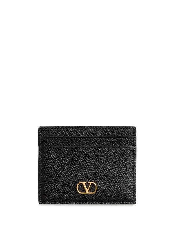 Vlogo Signature Grainy Leather Card Holder - Valentino Garavani