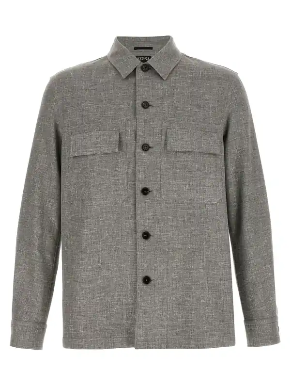 Crossover Shirt And Blouse Beige - Zegna