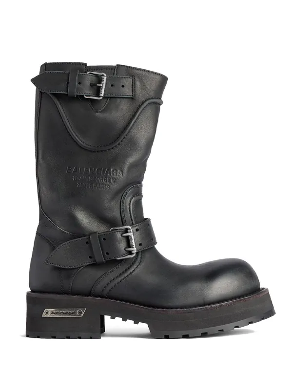 Venom Boots In Worn-Out Effect Leather