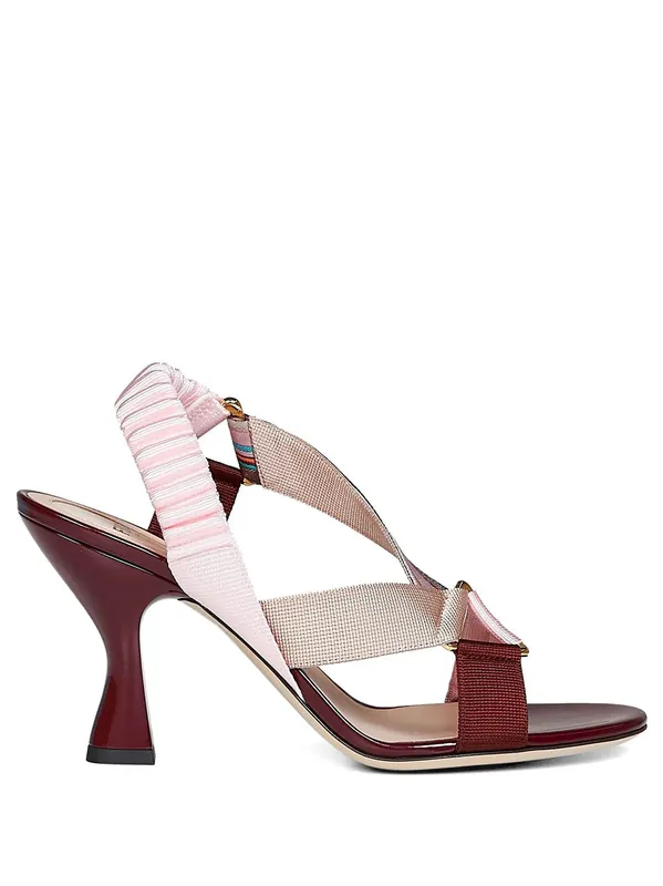 Iconic ColibrÌ Leather And Fabric Sandals - Fendi