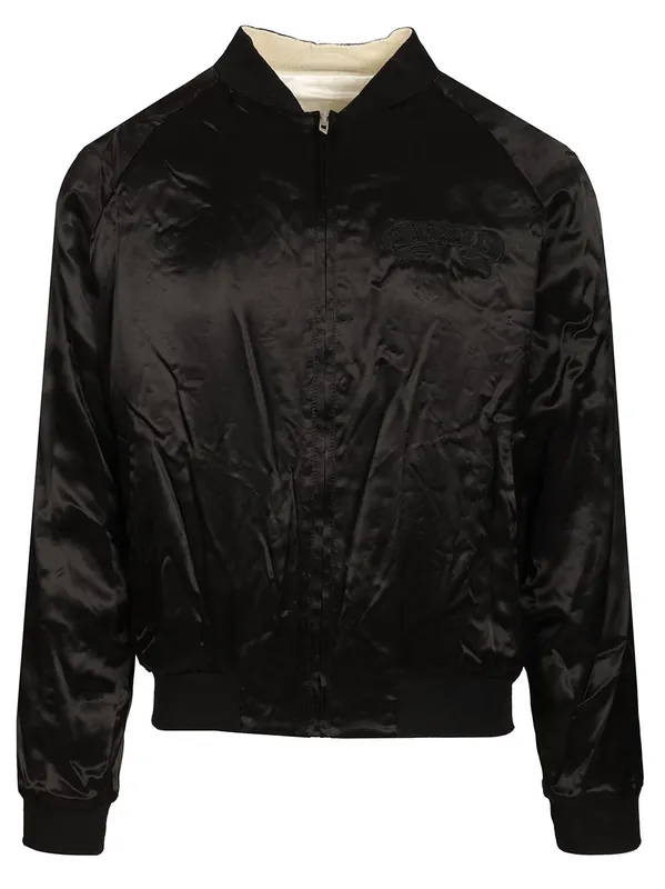 Reversible Satin Bomber Jacket Jackets Black - Diesel