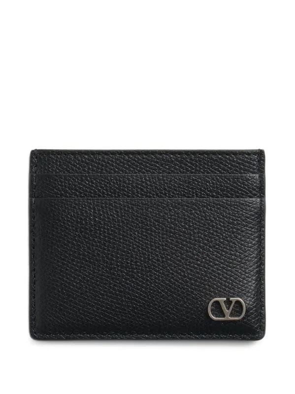 Vlogo Signature Leather Card Case - Valentino Garavani
