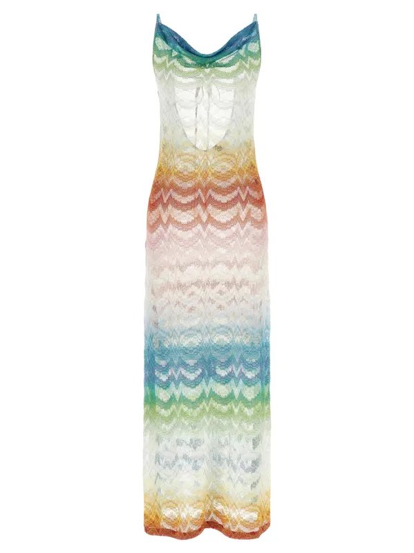 Shaded Lamé Viscose Dress Beachwear Multicolor - Missoni