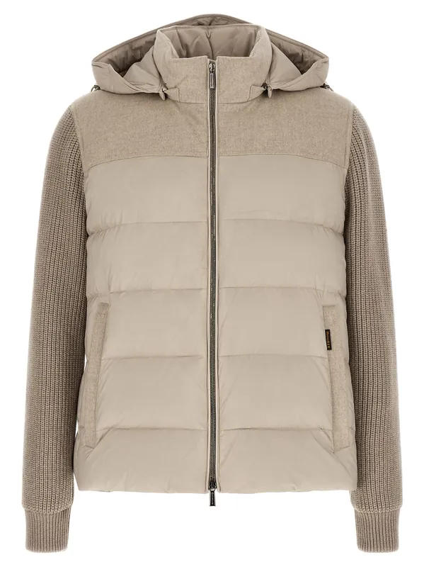 Allori Puffer Jackets Beige - Moorer