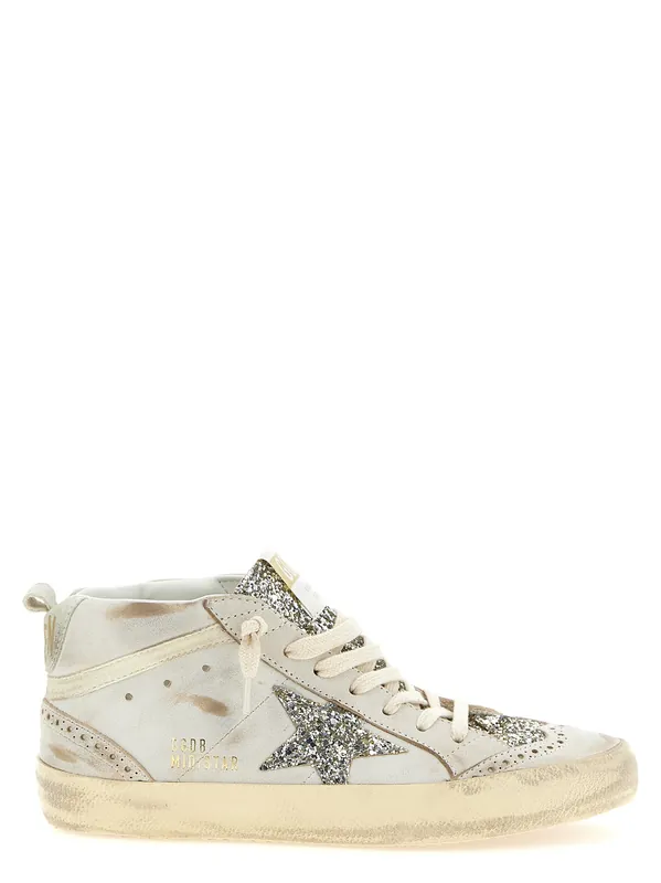Mid Star Sneakers Beige - Golden Goose