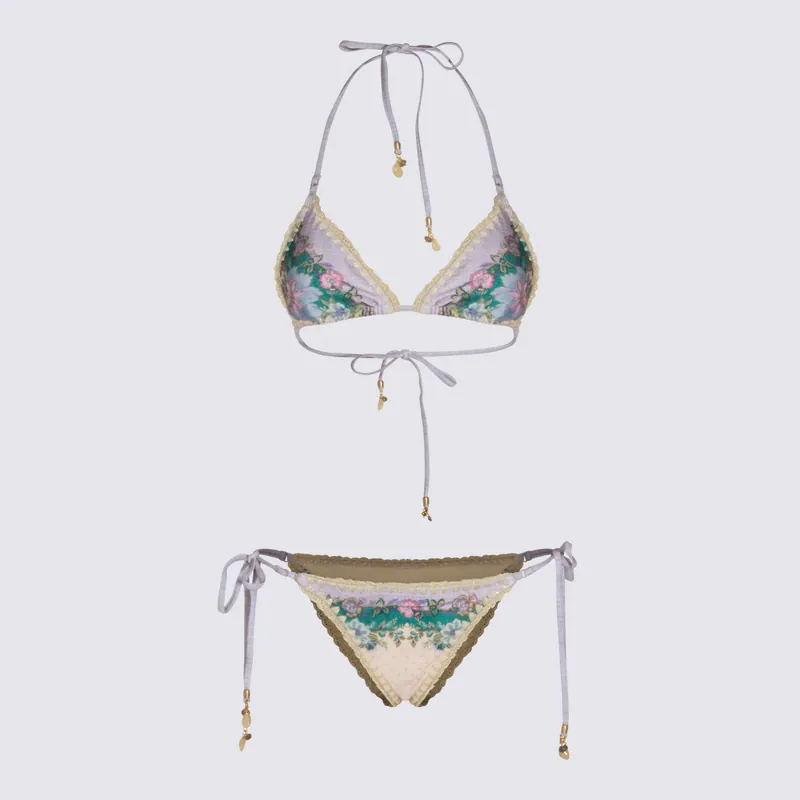 Sea Clothing Cream Scarf Floral - Zimmermann