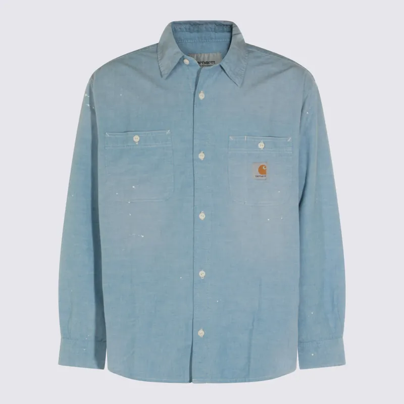 Shirts Worn Used Blue - Carhartt Wip