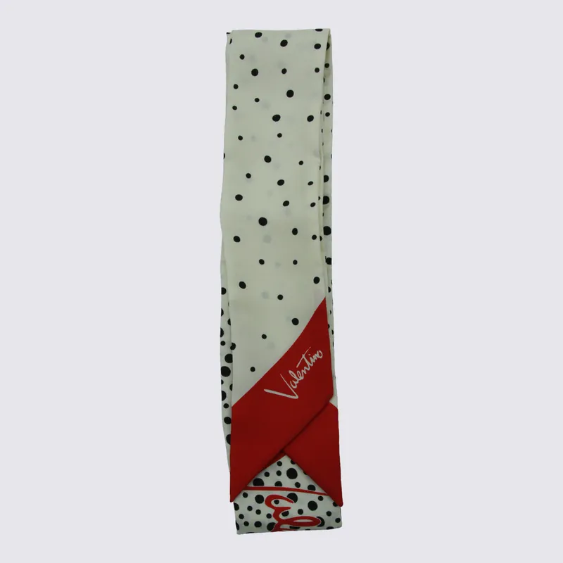 Scarfs Vaniglia-Nero-Rosso/Vaniglia