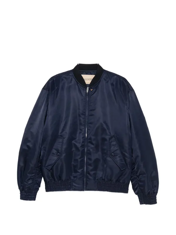 Vgold Nylon Bomber Jacket - Valentino Garavani