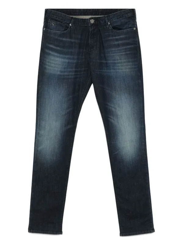 Slim Denim Cotton Jeans - Emporio Armani