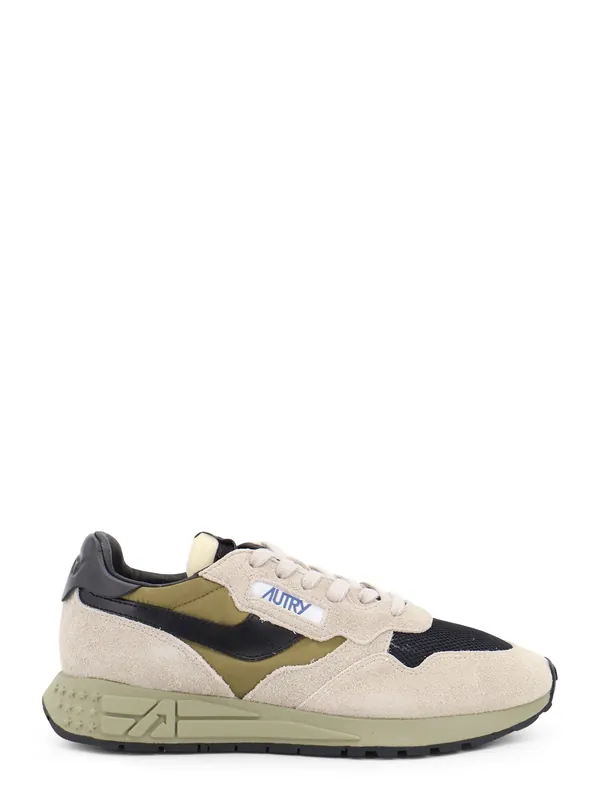 Reelwind Low Mesh And Suede Sneakers With Iconic Side Logo - Autry