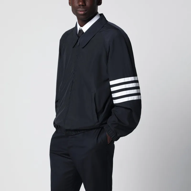 Lightweight Navy Blue Zip-Up Jacket