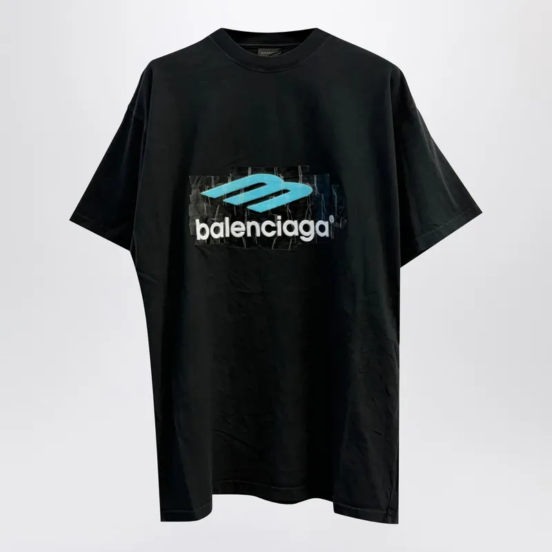 Oversized Washed Black 3 B T-Shirt