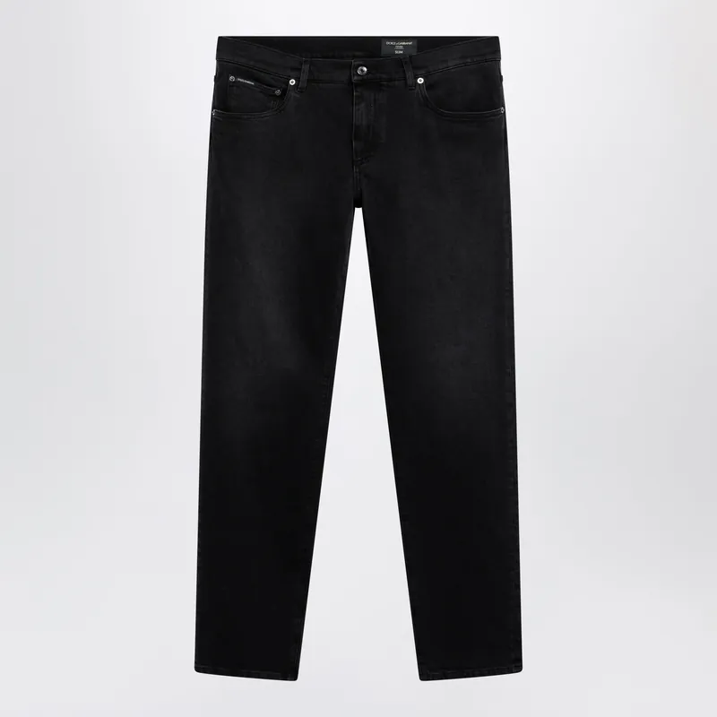 Stretch Jeans In Grey Denim - Dolce & Gabbana